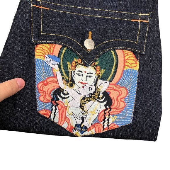 True Religion Embroidered Jeans Size 34 JOEY - Picture 6 of 10